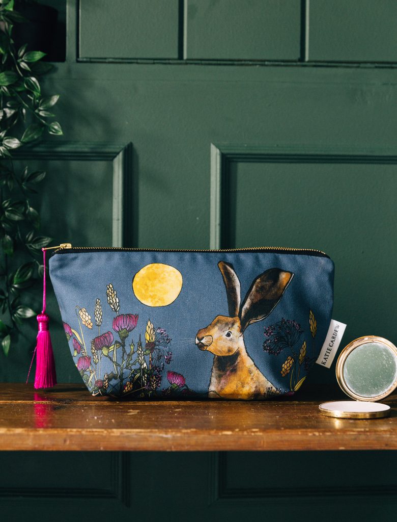 Zip Bag Moonlit Hare By Katie Cardew