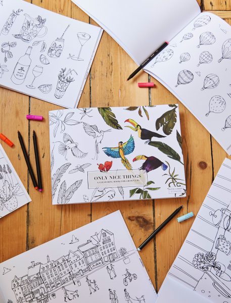 'Only Nice Things' ~ a colouring book for grown-ups - Katie Cardew ...