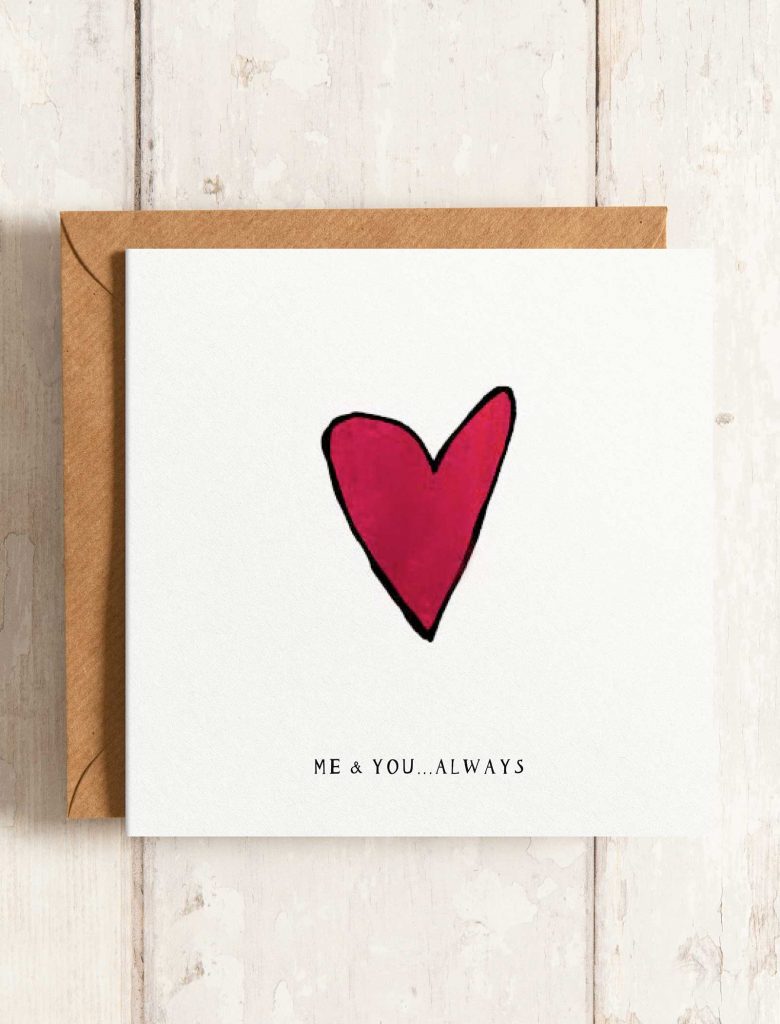 Love Heart Greetings Card - Katie Cardew Illustrations