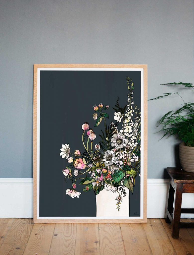 Fine Art Print - White Blooms - by Katie Cardew