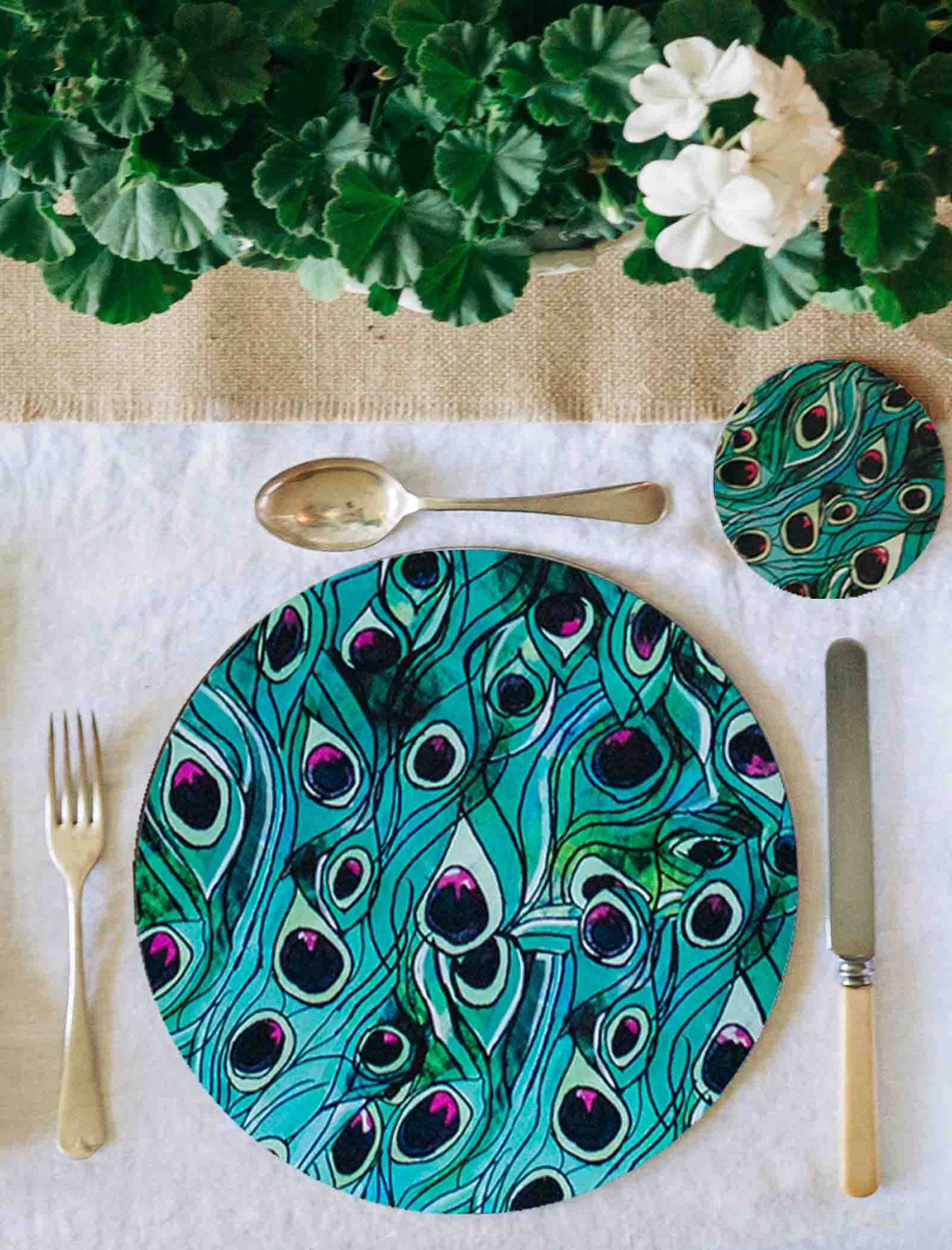 Placemat Peacock By Katie Cardew 9318