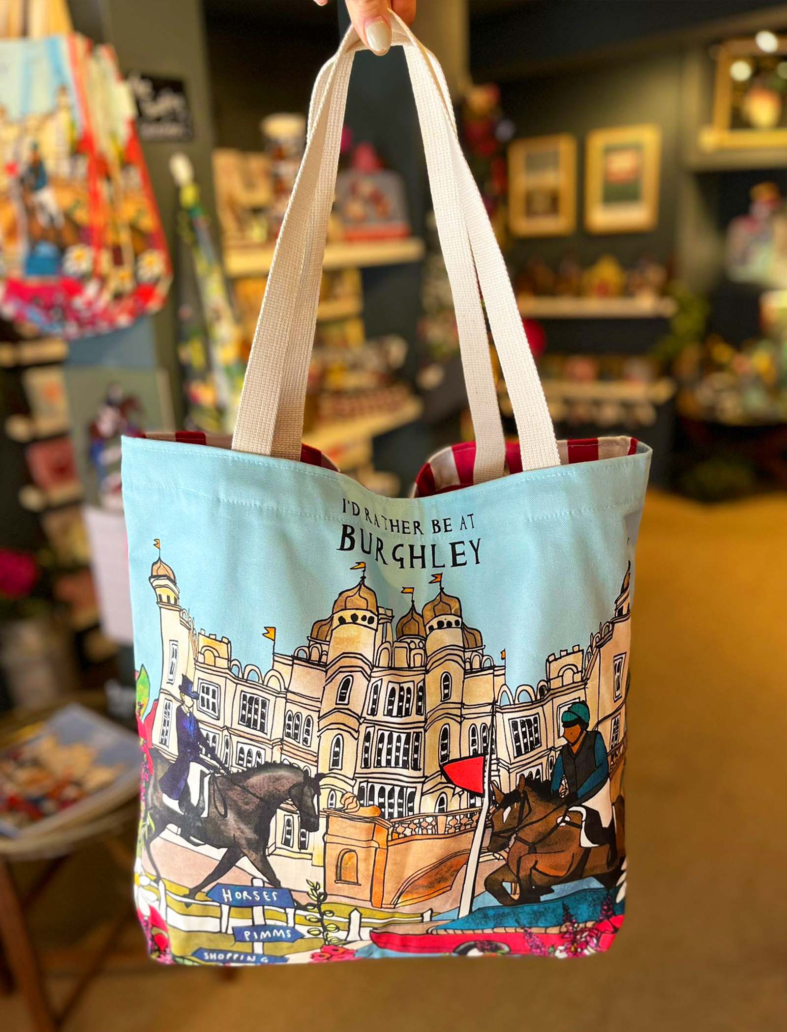 Tote Bag - Burghley Horse Trials - by Katie Cardew