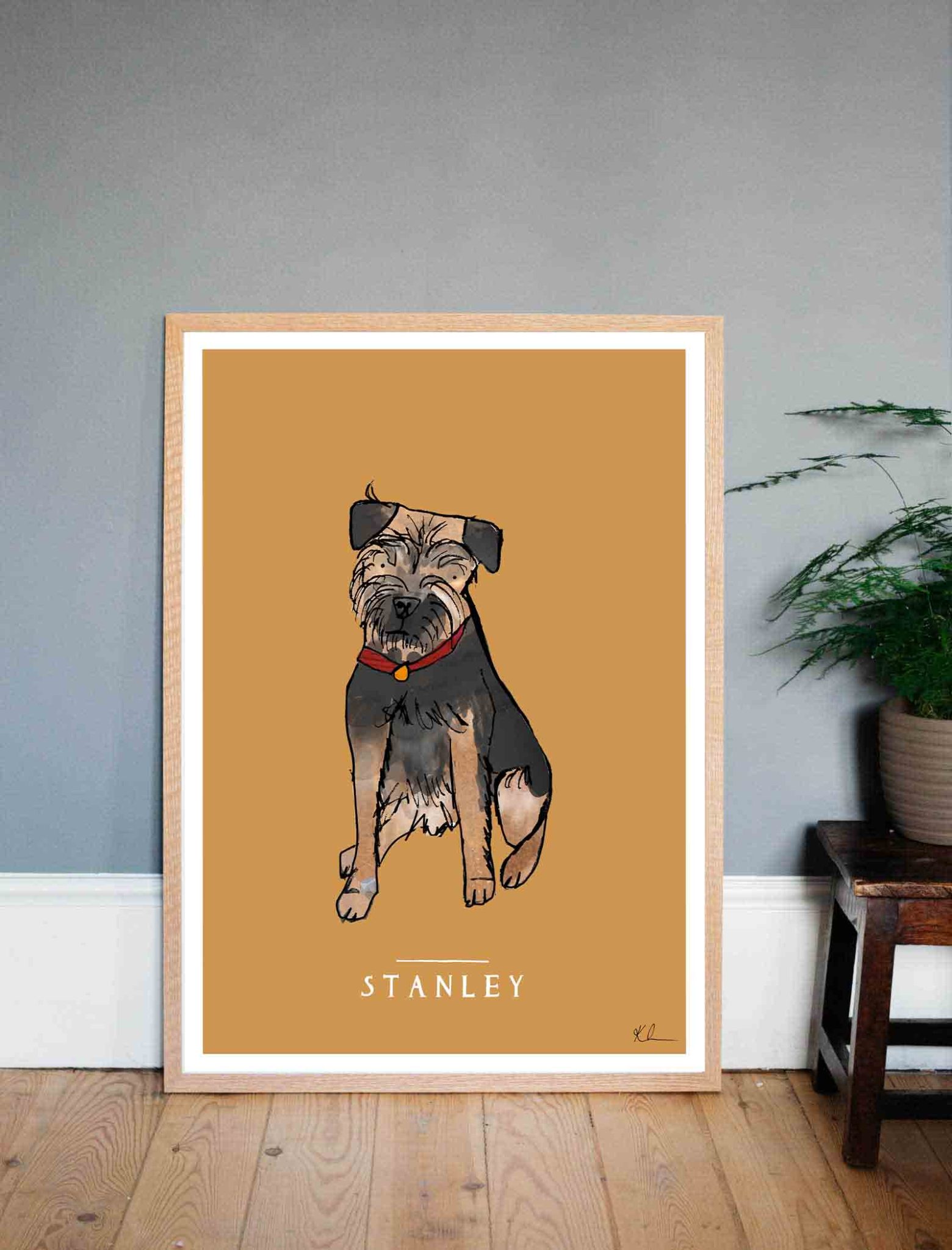 Fine Art Print - Personalised Dog - by Katie Cardew